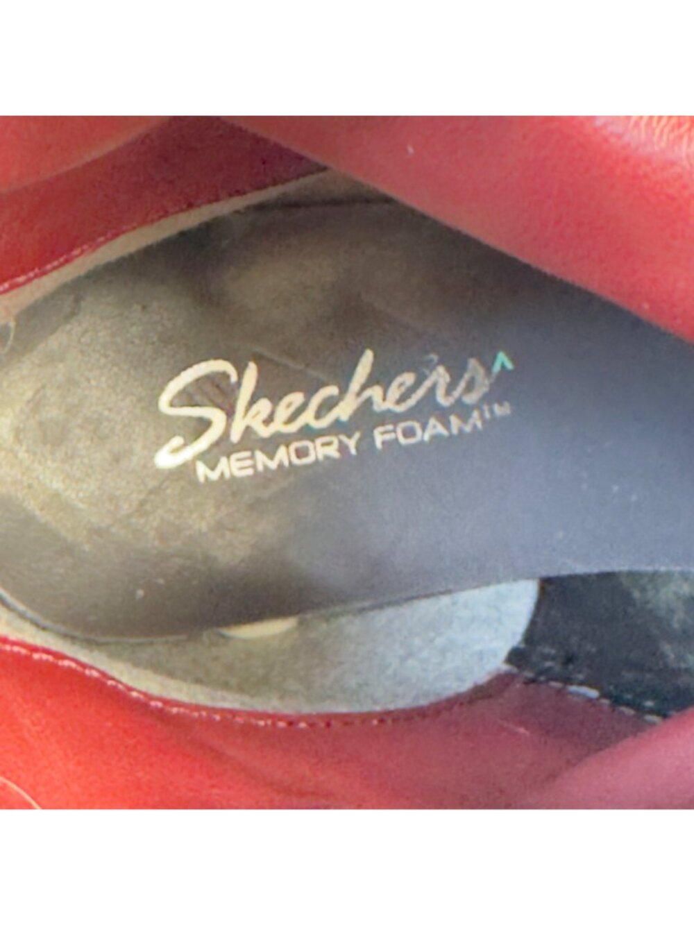 SKECHERS Women’s Boots Burgundy Leather Slouchy Ankle Cuffed Rear Zip Size 7.5M - Picture 11 of 13
